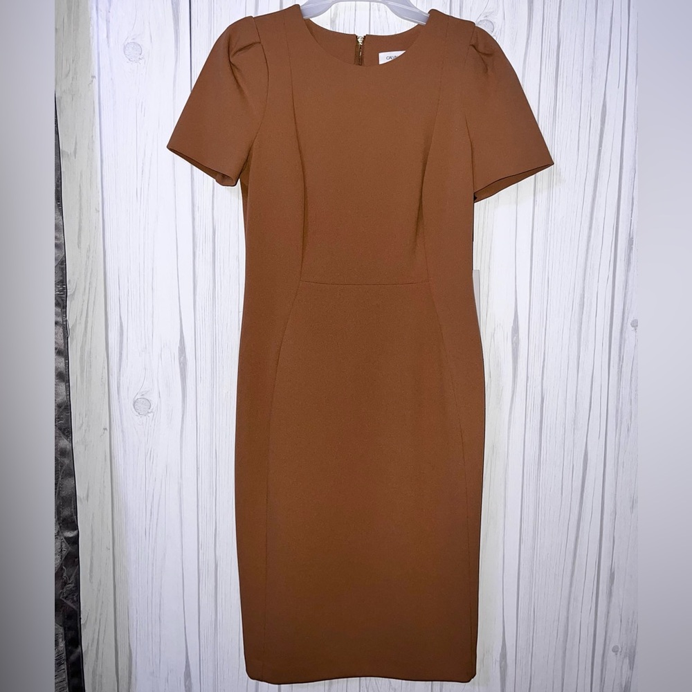 New Calvin Klein Dress size 6 color brown